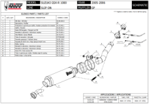 Mivv GP Carbon Slip-on Einddemper met E-keur Suzuki GSX-R 1000 2005 > 2006