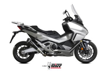 Mivv Delta Race RVS Black Einddemper met E-keur Honda Forza 750 2021 > 2024