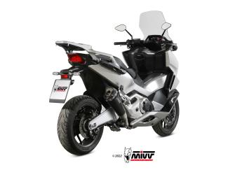 Mivv Delta Race RVS Black Einddemper met E-keur Honda Forza 750 2021 > 2024