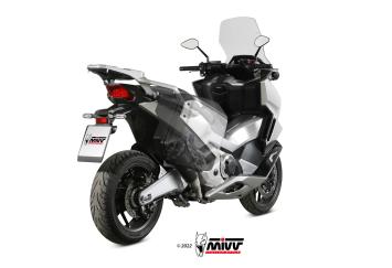 Mivv Delta Race RVS Black Einddemper met E-keur Honda Forza 750 2021 > 2024