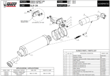 Mivv GP RVS Black Slip-on Einddemper met E-keur Honda Hornet 600 2007 > 2013