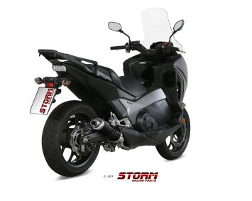 Storm By Mivv GP RVS Black Slip-On Einddemper Met E-keur HONDA INTEGRA 750 2016 - 2020