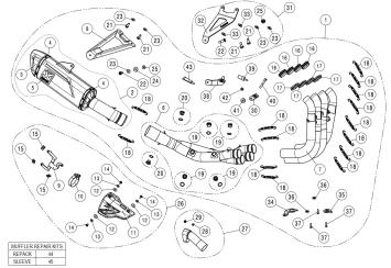Akrapovic Evolution Line Titanium Volledig Uitlaatsysteem zonder E-keur BMW S 1000 R 2021 > 2025