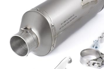 HP Corse SP-1 Short Titanium Einddemper met E-keur Yamaha Tenere 700 2019 > 2024