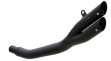 Hurric Pro 2 RVS Black Slip-on Double Exit EInddemper met E-keur Kawasaki Z 800 E 2013 > 2016