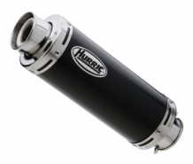 Hurric Supersport Supershort RVS Black Einddemper met E-keur Kawasaki Z400 2019 2020