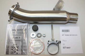 IXIL Hexoval Xtrem Evolution RVS Einddemper met E-keur Honda CBF 600 2004 - 2007