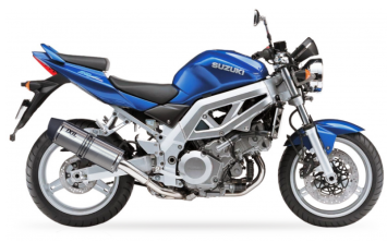 IXIL Hexoval Xtrem Evolution RVS Einddemper Set met E-keur Suzuki SV 1000 2003 2006