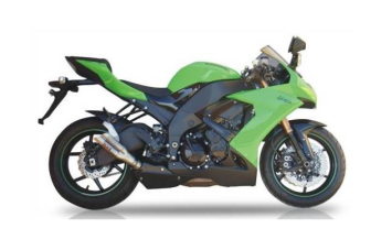 Ixil Hyperlow Dual RVS Einddemper zonder E-keur Kawasaki ZX-10R 2008 > 2010