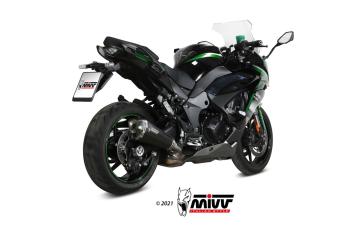 Mivv Delta Race RVS Black Einddemper met E-keur Kawasaki Ninja 1000 SX / Tourer 2020 > 2024