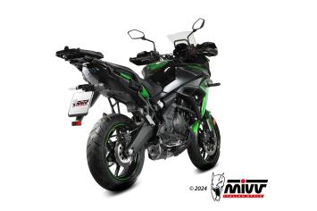 Mivv Delta Race Black Volledig Uitlaatsysteem met E-keur Kawasaki Versys 650 2024 - 2025