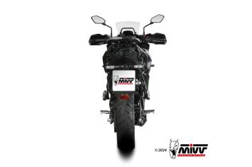 Mivv Delta Race Black Volledig Uitlaatsysteem met E-keur Kawasaki Versys 650 2024 - 2025