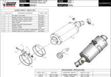 Mivv Oval Carbon Slip-on Einddemper met E-keur Kawasaki Versys 650 2006 > 2014