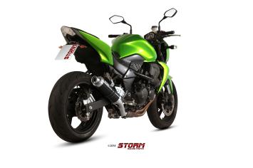 Storm By Mivv GP RVS Black Slip-On Einddemper Met E-keur KAWASAKI Z 750 2007 - 2014