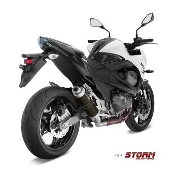 Storm By Mivv GP RVS Black Slip-On Einddemper Met E-keur KAWASAKI Z 800 E 2013 - 2016