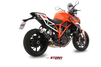 Storm By Mivv GP RVS Black Slip-On Einddemper Met E-keur KTM 1290 SUPERDUKE 2014 - 2019