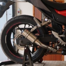 Lextek CP1 RVS Einddemper zonder E-keur Honda CB500F 2013 > 2020