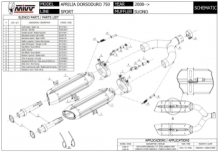 Mivv Suono RVS Slip-on dubbele Einddemper (L+R) Set Aprilia Dorsoduro 750 2008 > 2016