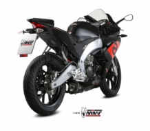 Mivv Delta Race RVS Black Slip-on Einddemper met E-keur Aprilia RS 125 2017 > 2020