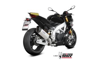 Mivv SR-1 Titanium Einddemper met E-keur Aprilia Tuono V4 1100 2021 - 2024