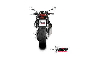 Mivv SR-1 Titanium Einddemper met E-keur Aprilia Tuono V4 1100 2021 - 2024