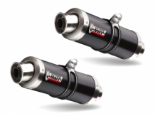 Mivv GP RVS Black Dubbele Einddemper Set (L+R) met E-keur Triumph Speed Triple 1050 2016 > 2017
