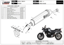 Mivv Speed Edge RVS Black Slip-on Einddemper met E-keur BMW F 800 R 2009 > 2020
