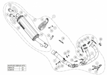 Akrapovic Racing Line Titanium Compleet Uitlaatsysteem zonder E-keur Honda CRF1100L Africa Twin Adventure Sports 2020 > 2023