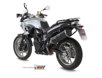 Mivv Speed Edge RVS Black Slip-on Einddemper met E-keur BMW F 700 GS 2012 - 2017