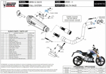 Mivv Delta Race RVS Slip-on Einddemper met E-keur BMW G 310 R 2018 > 2024