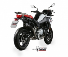 Mivv Delta Race RVS Black Slip-on Einddemper met E-keur BMW F 750 GS 2018 > 2024