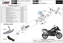 Mivv Oval Carbon Slip-on Einddemper met E-keur BMW R 1250 GS 2019 - 2023