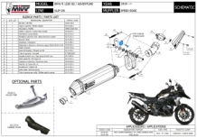 Mivv Speed Edge RVS Black Slip-on Einddemper met E-keur BMW R 1250 GS 2019 > 2023