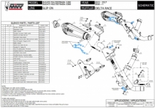 Mivv Delta Race RVS Black Slip-on Einddemper zonder E-keur Ducati Multistrada 1200 2015 > 2017