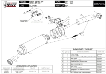 Mivv GP Carbon Slip-on Einddemper met E-keur Honda CBR 600 F 2011 > 2013