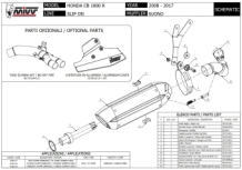 Mivv Suono RVS Black Slip-on Einddemper met E-keur Honda CB 1000 R 2008 > 2016