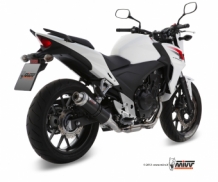 Mivv GP RVS Black Slip-on Einddemper met E-keur Honda CB 500 F 2013 > 2015