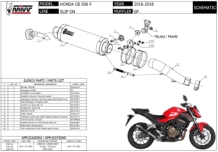 Mivv GP Carbon Slip-on Einddemper met E-keur Honda CB 500 F 2016 > 2018