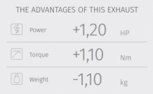 Mivv Delta Race RVS Black Slip-on Eindemper met E-keur Honda X-Adv 750 2017 > 2024