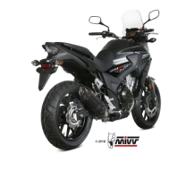 Mivv Suono RVS Black Slip-on Einddemper met E-keur Honda CB 500 X 2017 > 2020