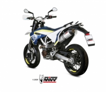 Mivv Oval Titanium Slip-on Einddemper met E-keur Husqvarna 701 Enduro 2017 > 2020