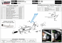 Mivv Suono RVS Black Slip-on Einddemper met E-keur Kawasaki ZX-6 R 2009 > 2016