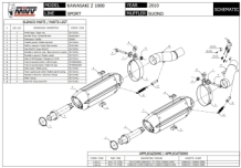 2x Mivv Suono RVS Black Slip-on Einddempers (L+R) Kawasaki Z 1000 2010 > 2013