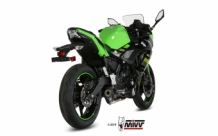 Mivv Oval Carbon Compleet Uitlaatsysteem met E-keur Kawasaki Ninja 650 2017 > 2022