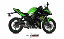 Mivv Oval Carbon Compleet Uitlaatsysteem met E-keur Kawasaki Ninja 650 2017 > 2022