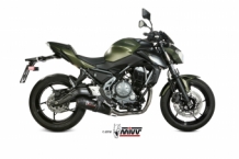 Mivv Carbon Oval Compleet Uitlaatsysteem met E-keur Kawasaki Z650 2017 > 2022
