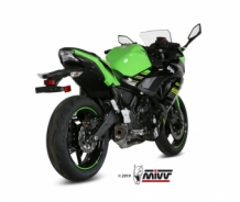 Mivv Delta Race RVS Compleet Uitlaatsysteem met E-keur Kawasaki Ninja 650 2017 > 2023