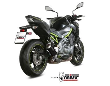 Mivv MK3 RVS Black Einddemper met E-keur Kawasaki Z900 2017 > 2019
