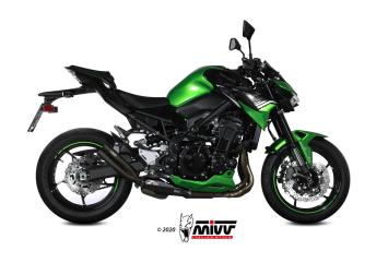 Mivv Double Gun Black Slip-on Einddemper zonder E-keur Kawasaki Z900 2020 > 2024