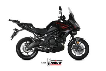 Mivv Oval RVS Black Volledig Uitlaatsysteem met E-keur Kawasaki Versys 650 2021 - 2022